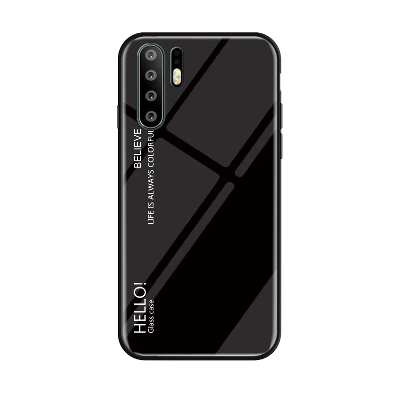 Градиентный чехол из закаленного стекла для huawei P30 P20 Pro P10 P9 Plus P8 Lite чехол для телефона для huawei P Smart Plus Z цветная задняя крышка