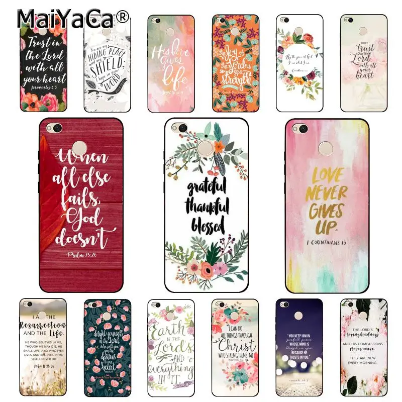 

MaiYaCa Bible verse Philippians Jesus Christian Phone Case for Xiaomi mi5 6 A1 A2 Lite Mi9 9SE mi8lite 8explorer Pocophone F1