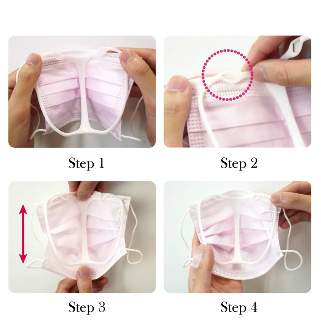 3D маска для рта поддержка дыхания помогающая маске внутренняя подушка кронштейн