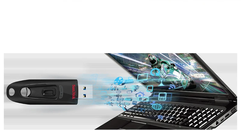 SanDisk 64 ГБ 128 USB 100 U disk CZ48|USB флэш-накопители| |
