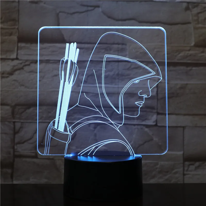 3D Led креативная настольная классная лампа для мальчика, моделирующая ночники, 7 цветов, для украшения, современная детская прикроватная лампа
