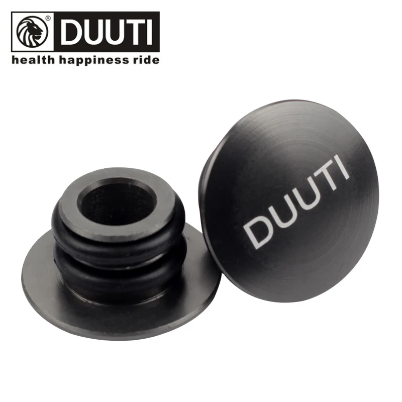 Grey DUUTI MTB бар концы CNC алюминиевый сплав горный велосипед руль стопперы ручки заглушки крышки 22,2 мм запчасти для велосипеда 6 цветов - Цвет: Grey