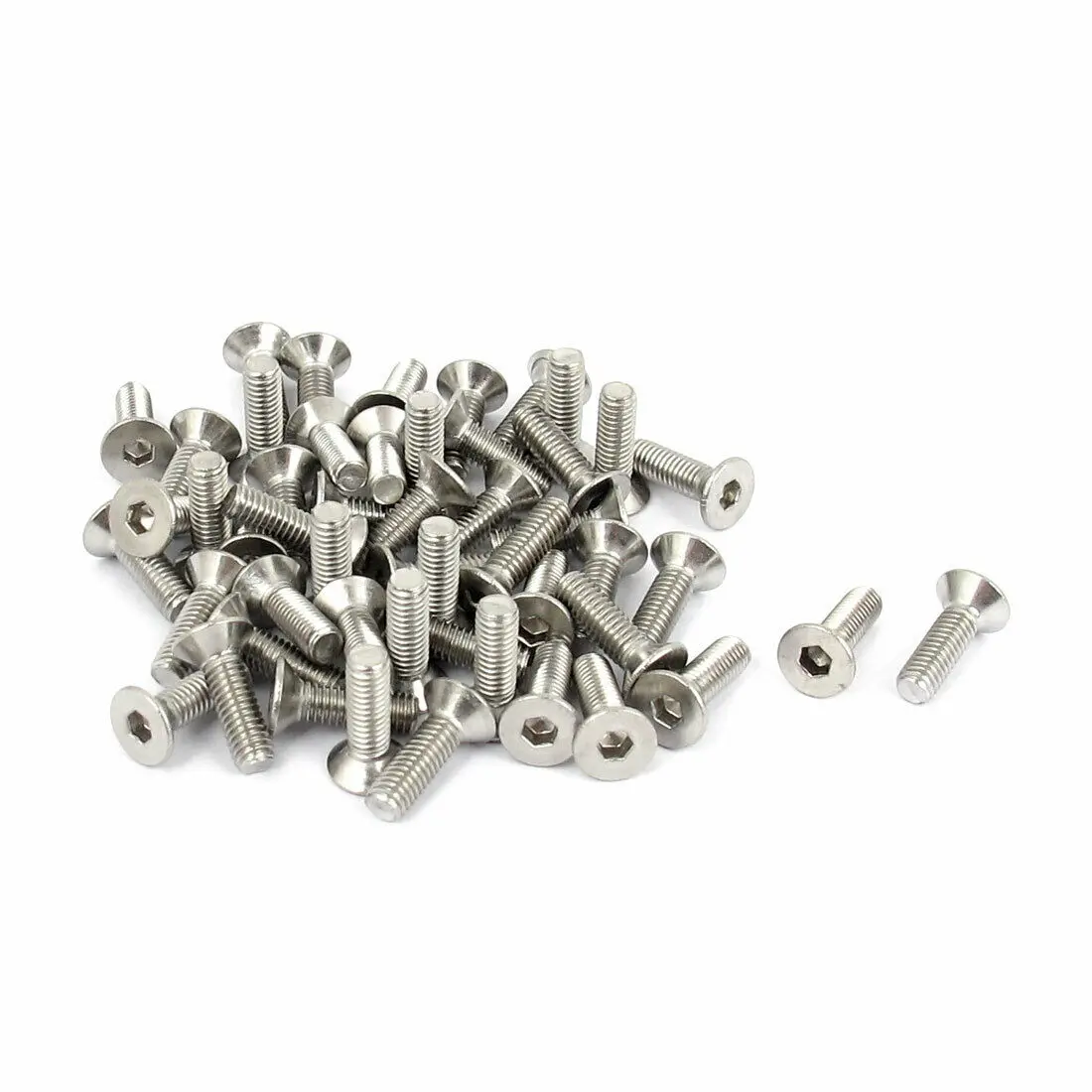 

M3 x 10mm 304 Stainless Steel Hex Socket Countersunk Flat Head Screw Bolts 50pcs