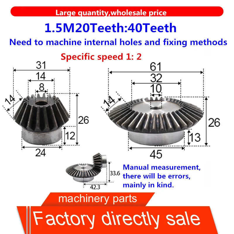 

1.5M20Teeth:40Teeth,Specific speed 1: 2