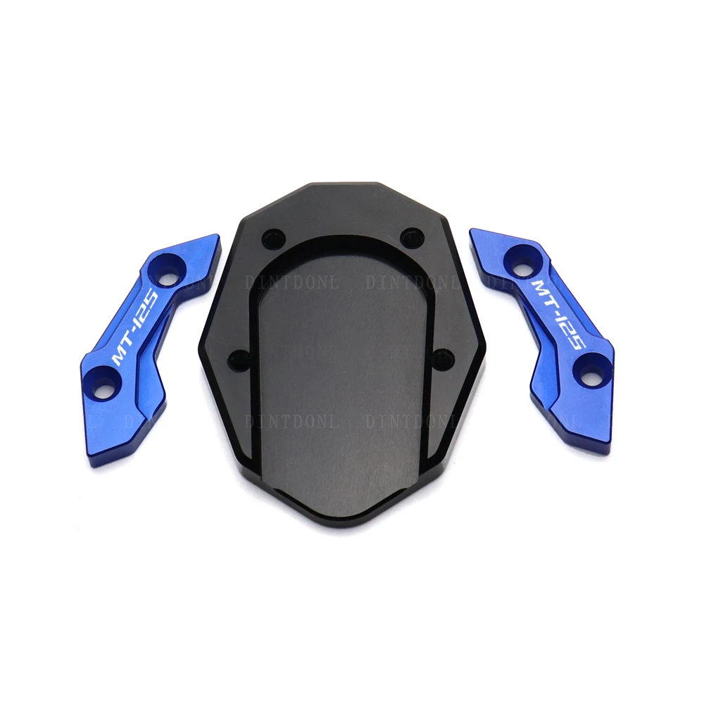 Motorcycle Accessories Side Kickstand Extension Plate For YAMAHA MT15 M-SLAZ MT125 2015- MT FZ 15 25 Motorcycle Stand Enlarger Foot Pad