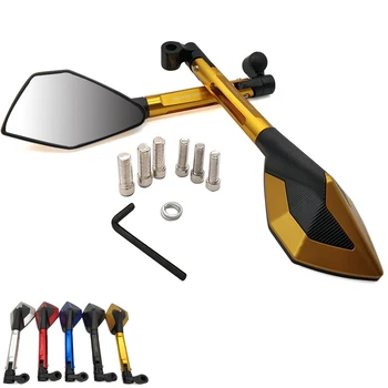 

For Yamaha TX125 Adventure YZF R120 R1 R3 R25 R6 1 Pair Motorcycle Rearview Mirror moto CNC Side Mirrors Motorbike Accessories