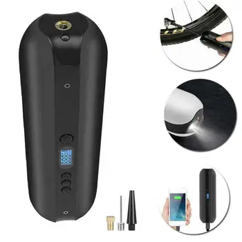 

150PSI Bike Electric Inflator Bicycle Cycle Air Pressure Pump Rechargeable Cordless Tire Pump MTB Road Bike Car Air Inflator