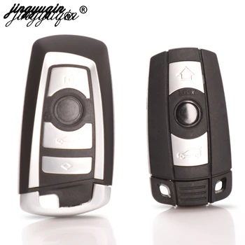 

jingyuqin 3/4 Button Remote Smart Key Cover Case Housing for BMW 1 3 5 6 7 F Series E90 E91 E92 E60 E61 X1 X3 X4 X5 X6 Key Cover