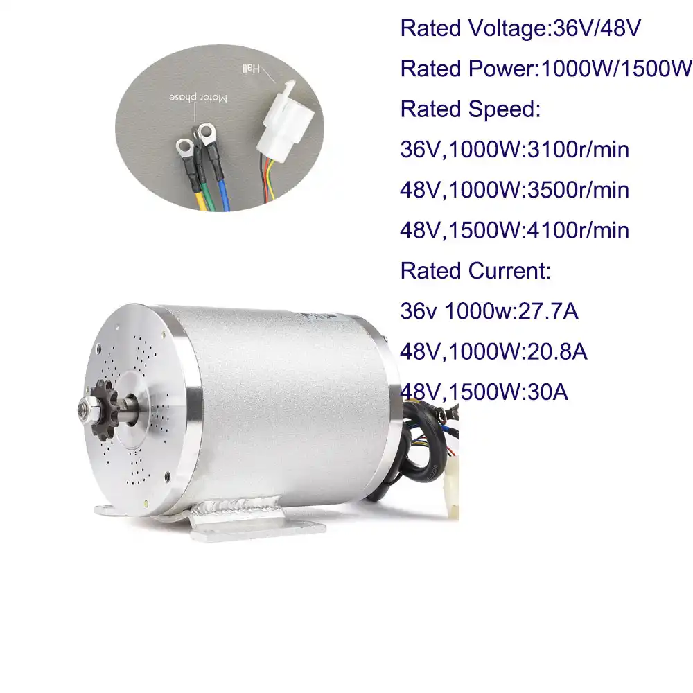 48v 1000w bldc motor kit