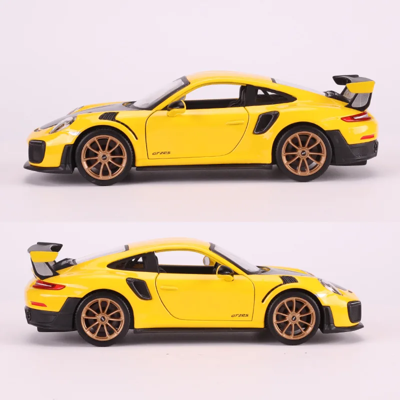 Maisto 1: 24 Porsche 911 GT2 RS Модель брелок для автомобильных ключей, модель с принтом «Гоночная машина спортивный автомобиль модель