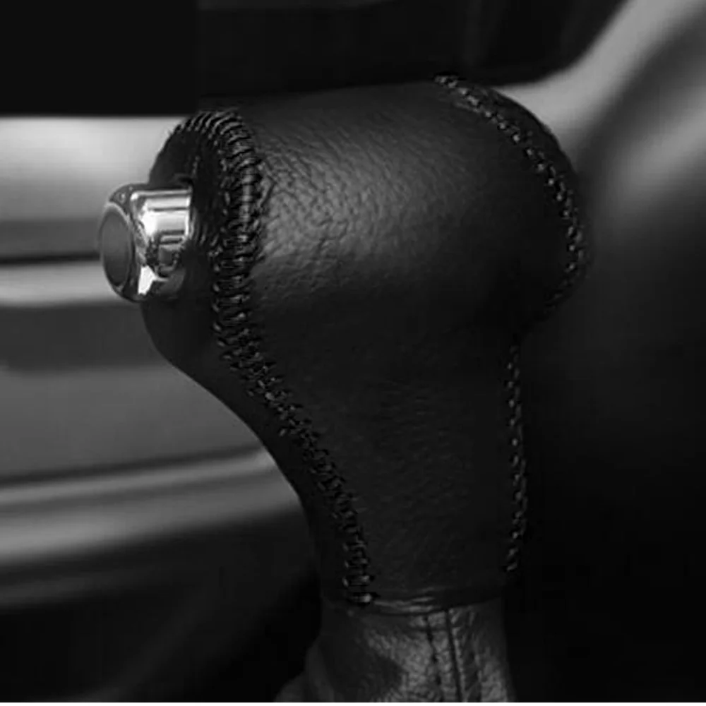 B-Black Для Kia Sportage R Cerato K3 K5 Sorento 2011 2012 2013 кожаная ручка переключения рулевого механизма автомобиля головные уборы для рук Чехол - Название цвета: B-Black