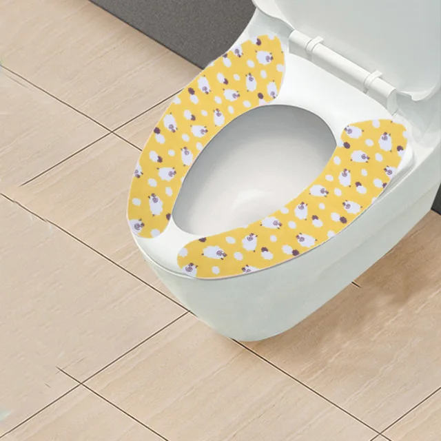 Чехол для унитаза мягкая WC вставка для унитаза коврик для сиденья моющаяся ванная комната грелка Крышка для сиденья коврик для унитаза липкий коврик для сиденья