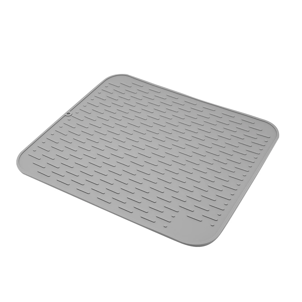 45x40cm Silicone Drying Mat Heat Resistant Non-toxic Anti-scald Dish Cup Table Draining Pad Can roll up Placemat For Kitchen