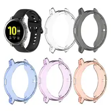 Caso Della Protezione Dello schermo per samsung galaxy orologio attivo 2 Ultra-sottile Molle del silicone copertura di Protezione completa per la Galassia Attiva 40/44 millimetri