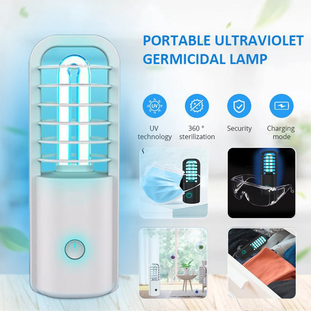 

2.5W Rechargeable Ultraviolet UV Sterilizer Light Tube Bulb Disinfection Bactericidal Lamp Ozone Sterilizer Mites Lights presage