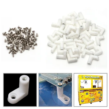 

40Pcs/Set L Type PCB Mounting Feet with Screw for Arcade JAMMA MAME Game Board S08 Wholesale&DropShip