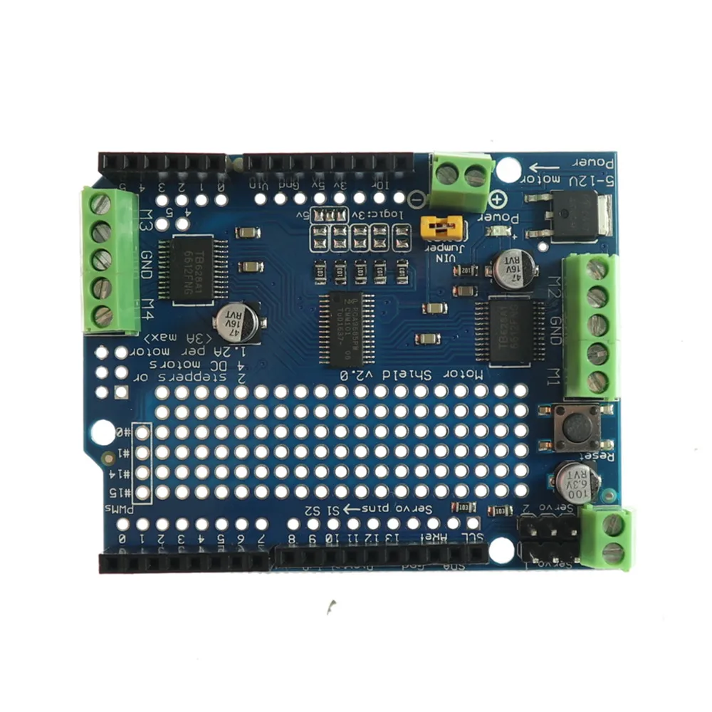 KJ411 Standard IIC I2C TB6612 Mosfet Stepper Motor PCA9685 PWM Servo Driver Shield V2 For Arduino Robot PWM Uno Mega R3 Replace