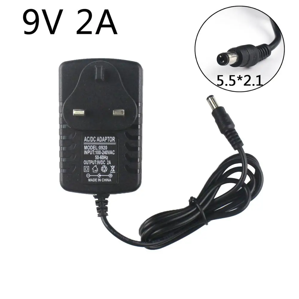 Новый блок питания 9 в 2A 5 5*2 1 мм 50-60 Гц AC для руководителя катаны-мини-усилитель