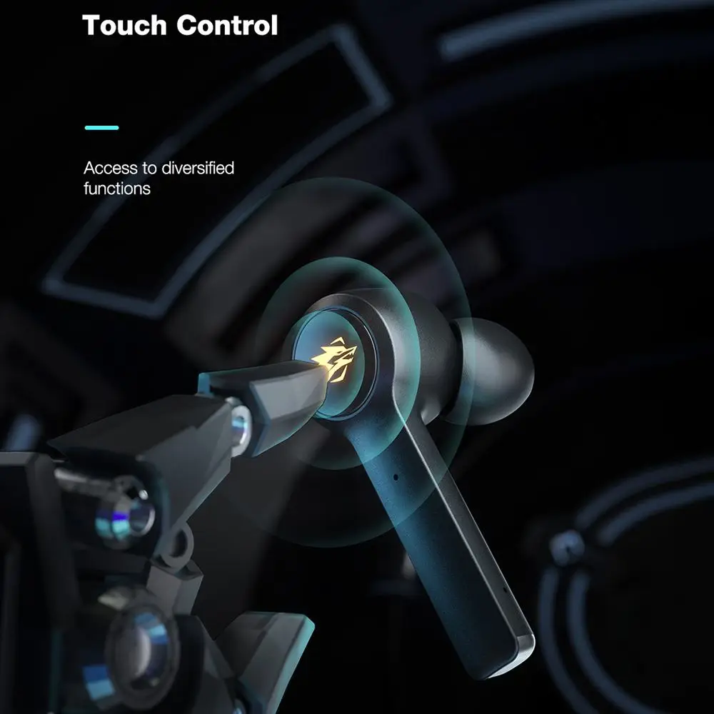 BlitzWolf BW-FLB2 TWS Gaming bluetooth Earphone Wireless Earphones In-ear Low Latency HiFi Sound Gamer Earbuds with Microphone