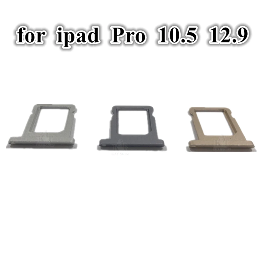 

10 шт. Sim card запасные части для замены держателя для iPad Pro 9,7 10,5 12,9 дюймов 1st сим-карты держатель лотка Слот серый цвет серебристый, золотой Ремонт Запчасти
