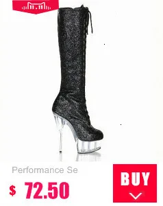 Customizable Sexy Solid 15cm Super High Thin Heels Women's Shoes Platform Boots Leather Round Toe Boot Autumn