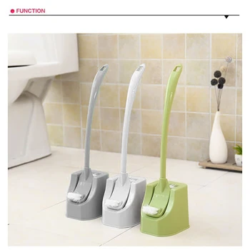 

Toilet Brush Rubber Head Holder Cleaning Brush For Toilet Wall Hanging Household Floor Cleaning Bathroom Accessories