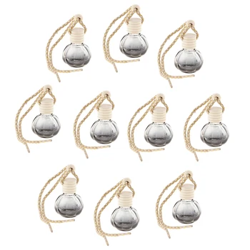 

10Pcs 10ml Empty Car Hanging Perfume Aromatherapy Bottle Diffuser Air Fresher Ornament Vials For Auto Home Office Truck Trailer
