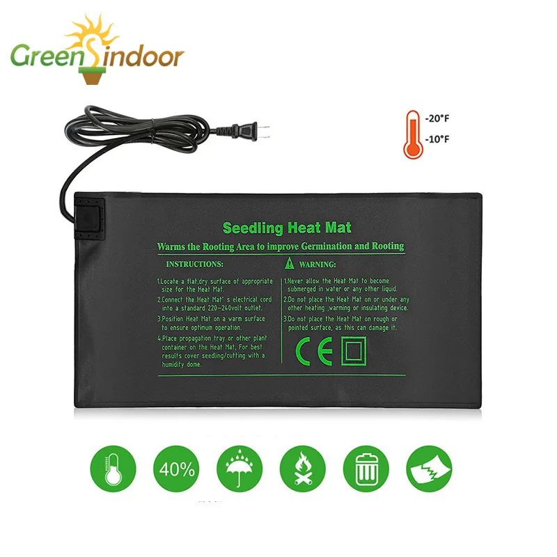 

Grow Mat For Indoor Plant Winter Warm Electric Seedling Heat Mat 24x52cm Seed Tray Heating Pad Garden Flower Growing Germination