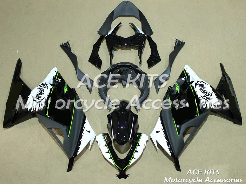 Мотоциклетный обтекатель abs Подходит для Kawasaki Ninja300 2013- корпусные детали формы белый черный ACEKITS Магазин № 0196 - Цвет: All sorts of color