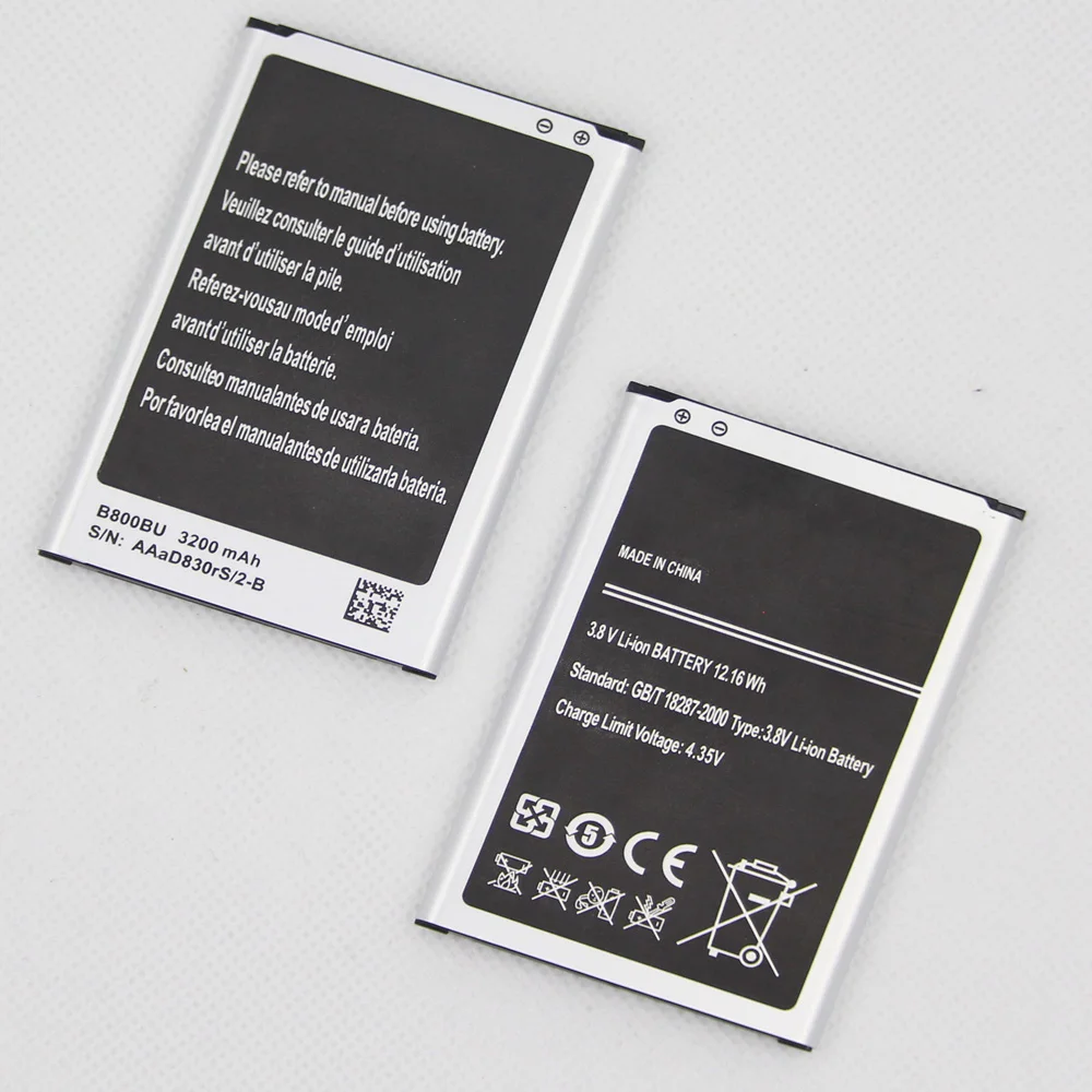 

10pcs/lot B800BE For Samsung Galaxy Note 3 N900 N9002 N9005 N9006 N9008 B800BC 3200mAh Replacement Phone Battery