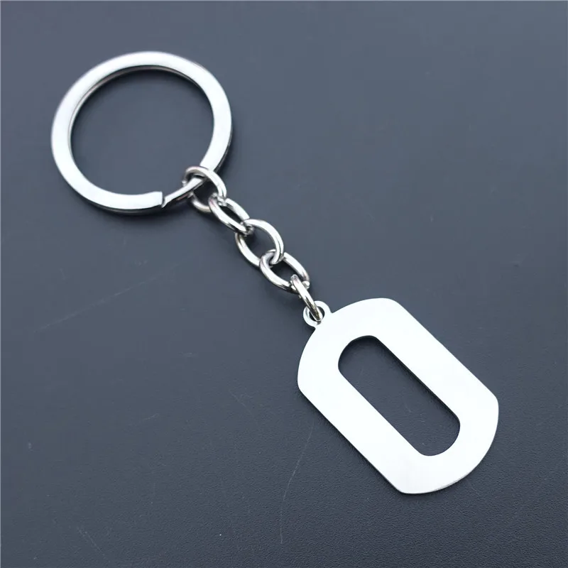 libra keychain Нержавеющая сталь числовая цифра брелок 0-9 древний Римский брелок в форме числа для женщин мужчин фигура ювелирные изделия - Цвет: libra keychain
