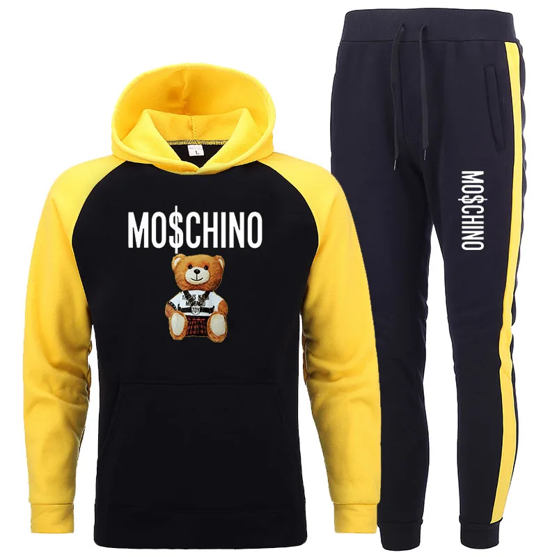 

Pullover Set Men's Sportswear 2020 New Hoodie Men's Sportswear Pants Hooded Sweatshirt Set Jogging Sweatpants 2 Piece Set