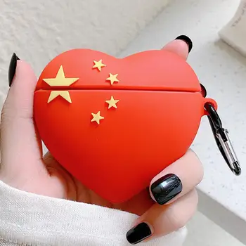 

3D Silicone Cartoon character Earphone Cases For AirPods 1 2 Bluetooth Headset Charging Box Cover Headphone Case with Hook