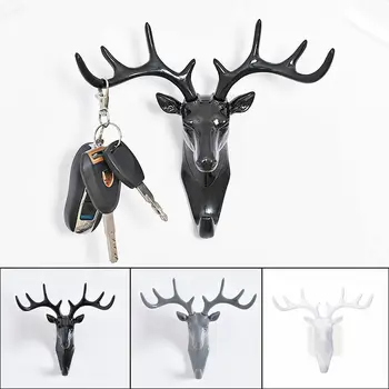 

Vintage Animal Head Shaped Single Wall Hook / Hanger Coat Hat Hook Heavy Various Home Storage Deer Head Hook
