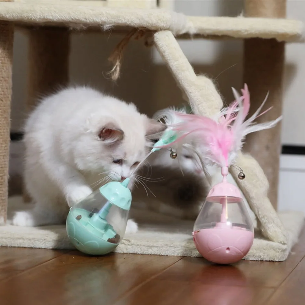 Pet Puzzle Электрический стакан устройство утечки перо забавный кот палка светильник зеленый подходит для всех типов домашних животных