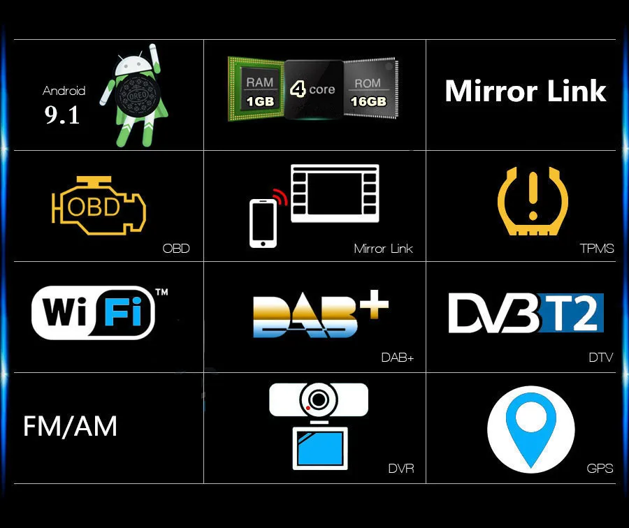 " вращающийся сенсорный экран 1DIN Android 9,1 1080P четырехъядерный ram 2 Гб rom+ 32 ГБ автомобильный стерео с радио, GPS, WiFi зеркальная ссылка