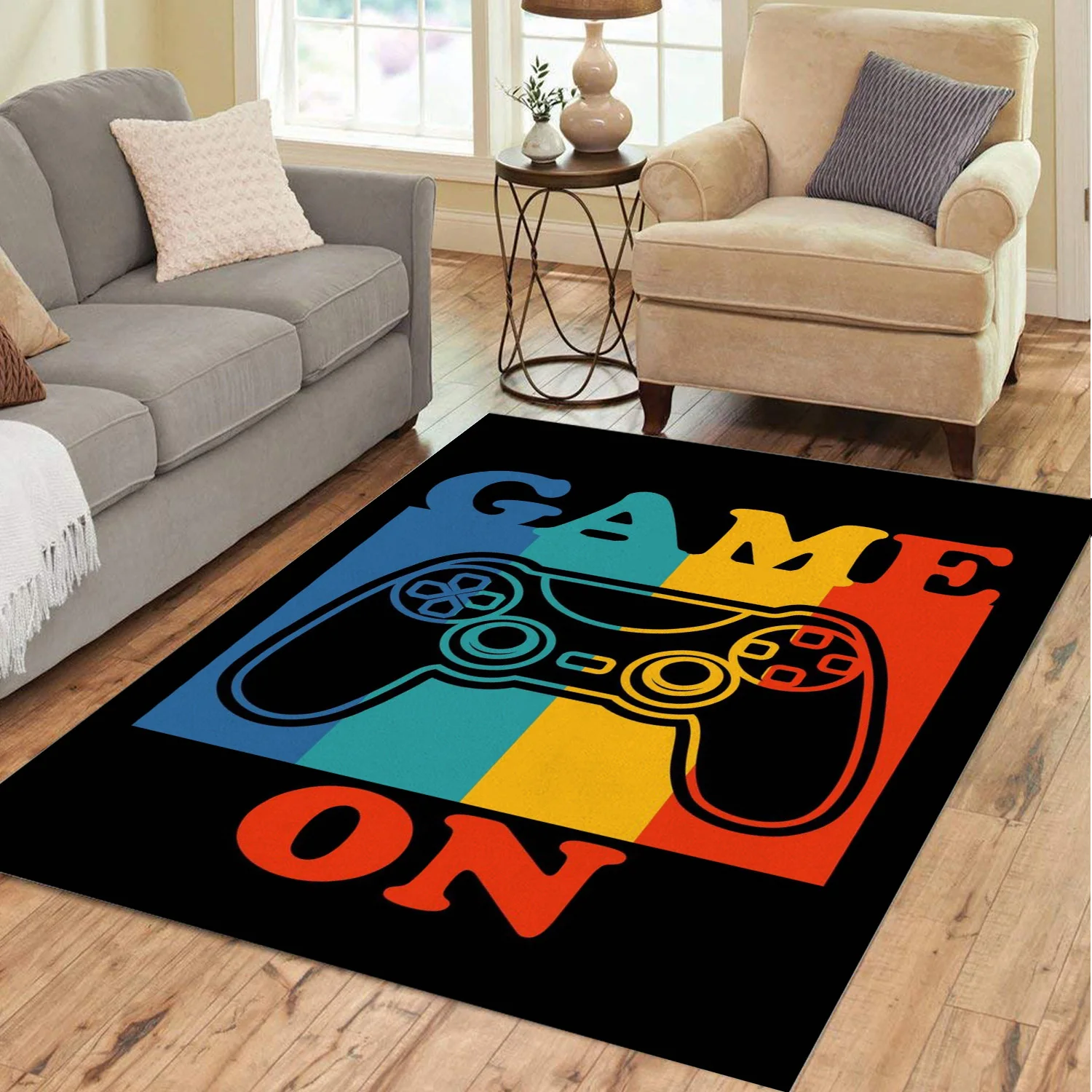 GameonGamingControllerAntislipCarpetIndoorPrintedDecorArea