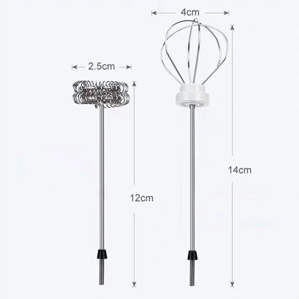 USB Rechargeable Handheld Food Blender Tools 3-Speeds Egg Beater Coffee Milk Drink Whisk Mixer Heads Eggbeater Frother