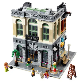 

In Stock 15001 Lepining City Brick Bank Street View 10251 Building Blocks 2413Pcs Creator Expert Bricks 99013 king 84001