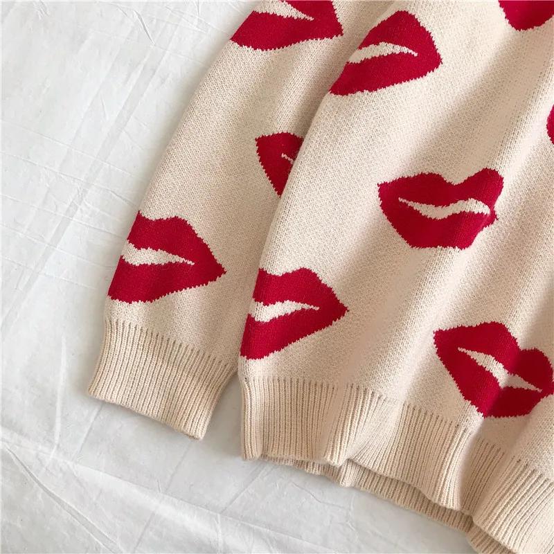 Neploe Zip Jacquard Sweater Knitwear Autumn Winter Korean Knit Pullover Long Sleeve O-neck Causal Jumpers Pull Femme 55623