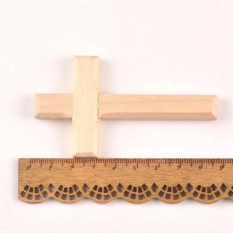 2pcs Drop Ornaments Wooden Christian Cross Pendant DiY Crafts Gifts Decoration mt1989 - Цвет: 1