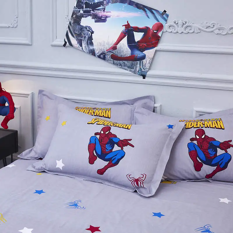 Disney marvel Человек-паук постельные принадлежности полный 3d одеяло набор двойной размер мальчик покрывало для взрослых один хлопок Пододеяльник Мстители король