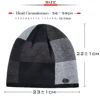 Unisex bonnet Plaid stitching hat men's winter beanies man skullies Knitted wool caps women's Winter Hats Hip Hop caps gorros ► Photo 2/6