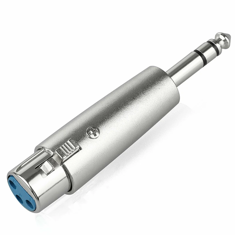 Горячая XLR Сделано в Китае 3-контактный разъем для 1/4 дюймов 6,35 мм моно-штекер аудио кабель микрофонный адаптер 4 шт. в упаковке