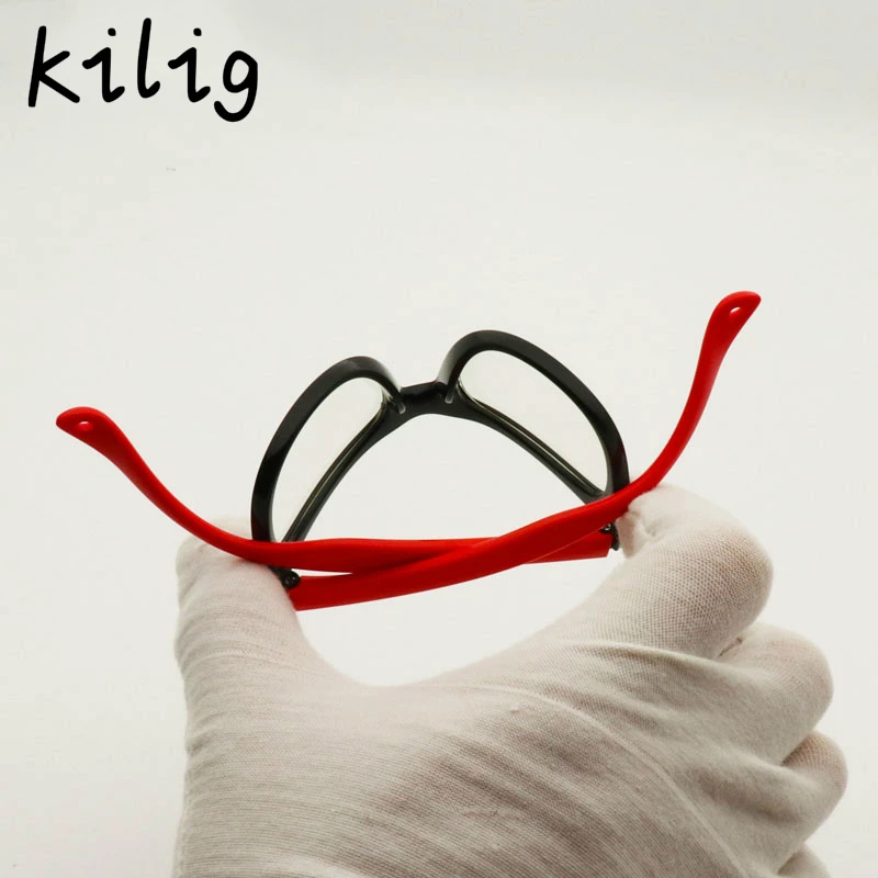 Kilig, анти-синий светильник, очки, детские солнцезащитные очки, Детские блокирующие очки для девочек и мальчиков, прозрачная компьютерная оправа, UV400