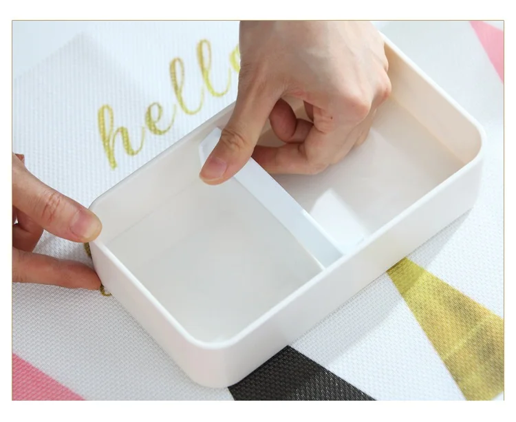 2 яруса экологически чистый Bento Box, Bento Ланч-бокс для детей и взрослых-герметичный, микроволновый нагрев