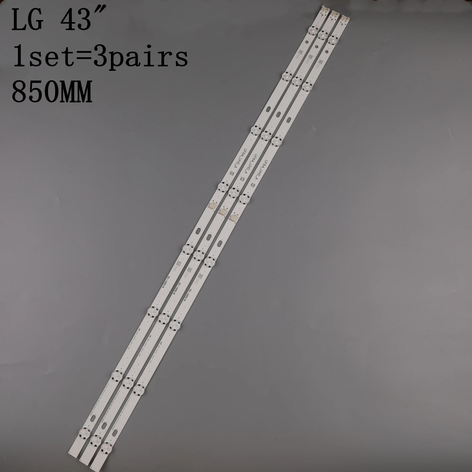 Светодиодный Подсветка полоса 8 лампа для LG Innotek 43 дюймов UHD 1Bar 24EA 43uh619v 43UH610V 43UH6030 UF64