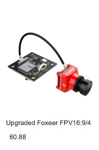 Усовершенствованная мини-камера Foxeer FPV16: 9/4: 3 с экраном аксессуары для дрона DIY чехол из сплава с низкой задержкой PAL/NTSC Переключатель пористая установка