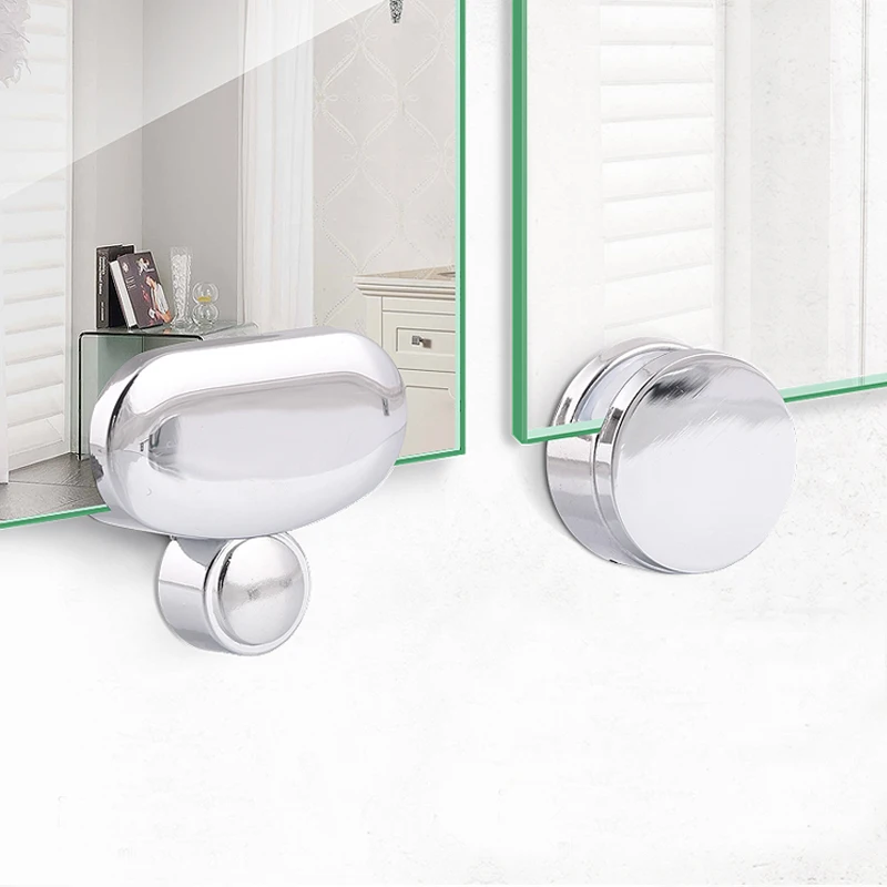 4PCS Wall Mount Frameless Mirror Clip Glass Clamps Bathroom Glass Clip Mirrors Supporting Thickness:3-5mm afbeelding