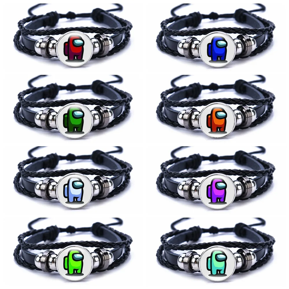 Billede af Original Game Among Us PU Bracelet Cartoon Men's and Women's Bracelet Fashion Game Peripheral Christmas Gifts